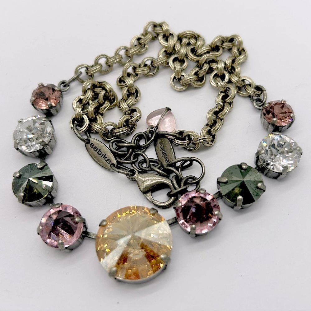 Sabika Sporty Glam Crystal Winter 2015 Necklace